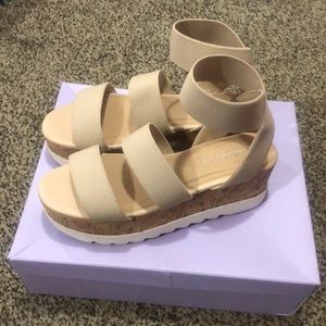 Madden Girl Serena’s Nude Platform Sandals